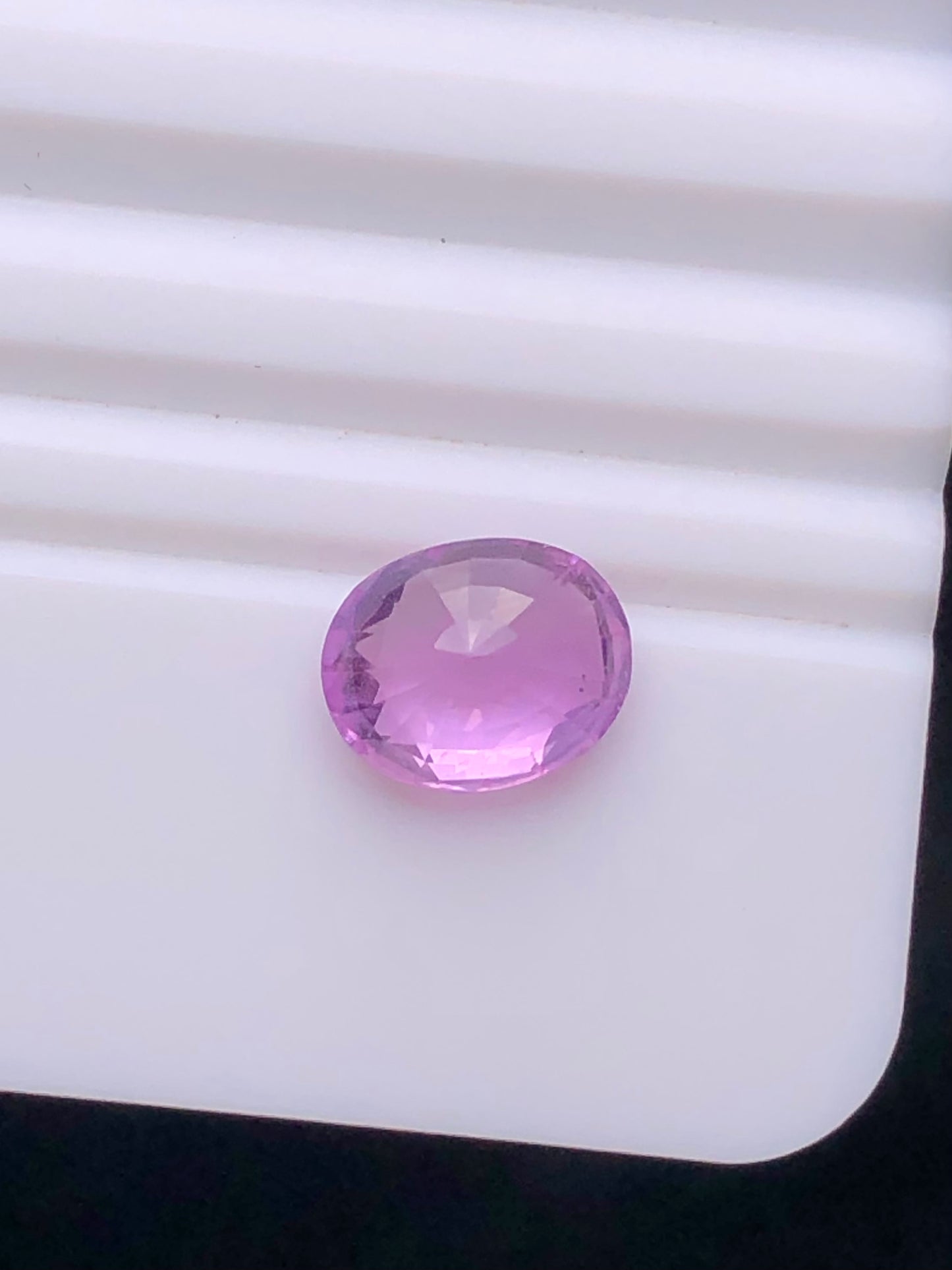 SRILANKA 1.36 CT PURPLIISH PINK NATURAL HEATED SAPPHIRE LOOSE STONE