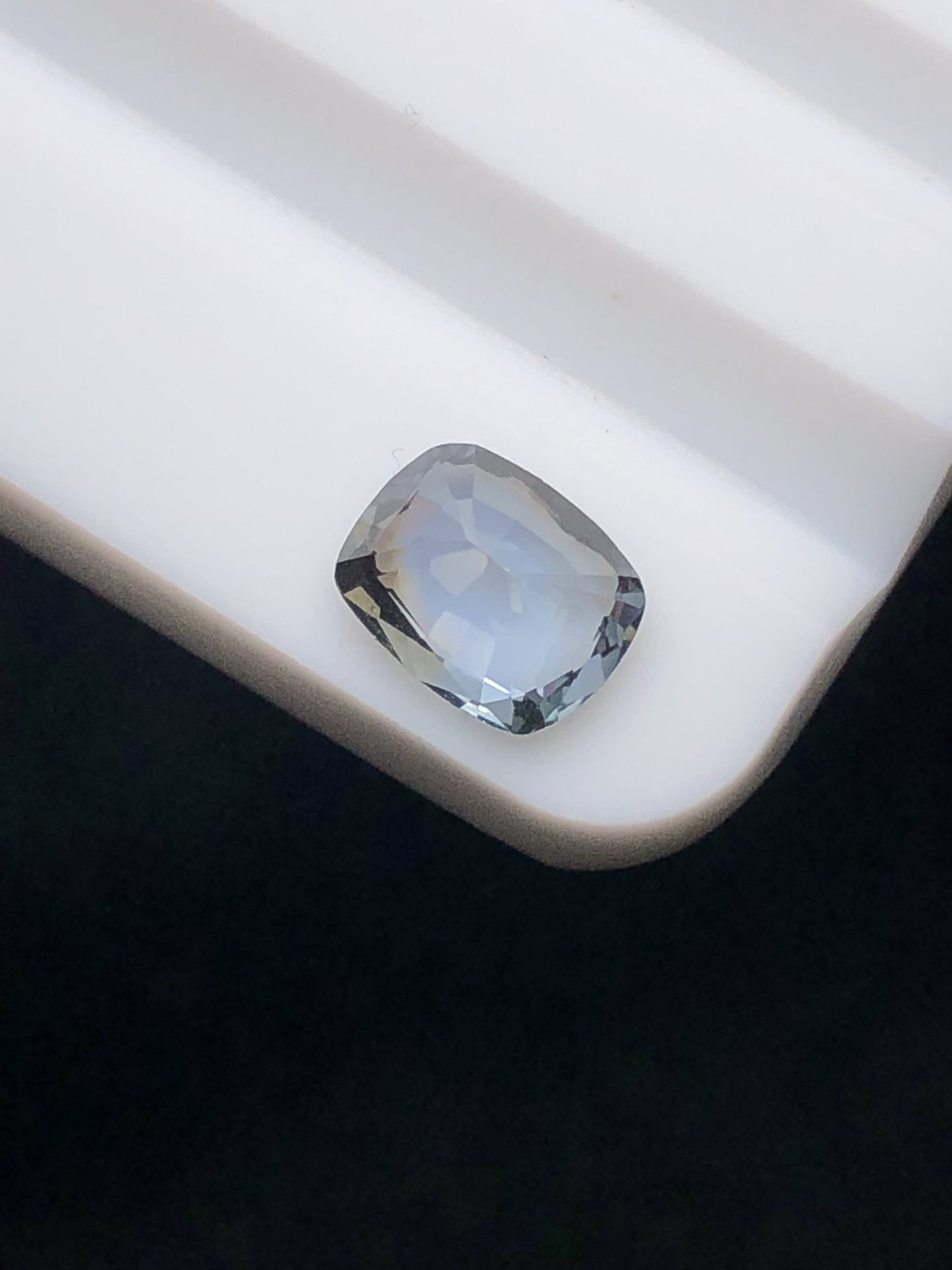 SRILANKA 1.28 CT GREY GREEN NATURAL HEATED SAPPHIER LOOSE STONE