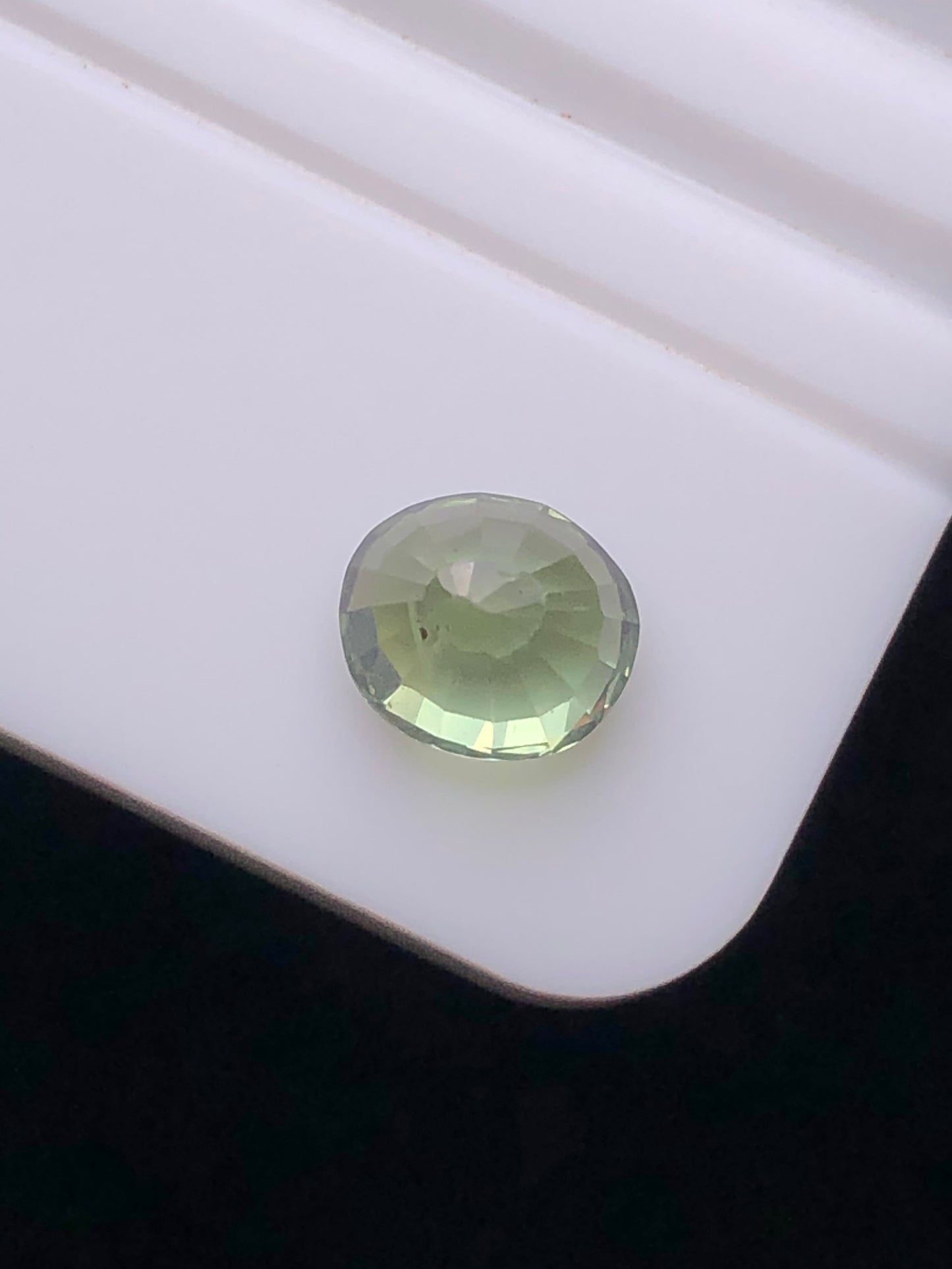SRILANKA 1.39 CT GREEN NATURAL UNHEATED SAPPHIRE LOOSE STONE