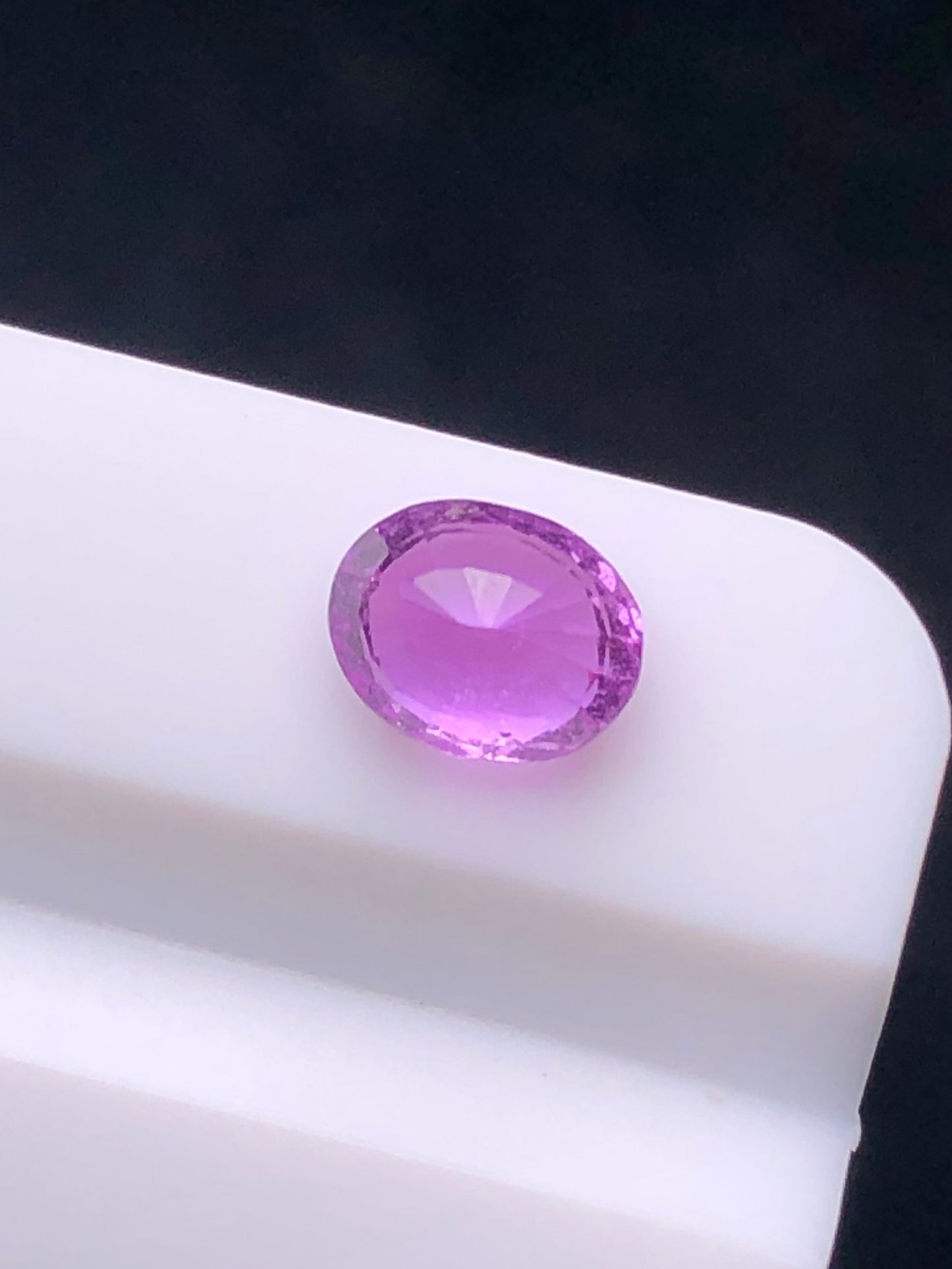SRILANKA 0.89 CT PURPLISH PINK NATURAL HEATED SAPPHIRE LOOSE STONE