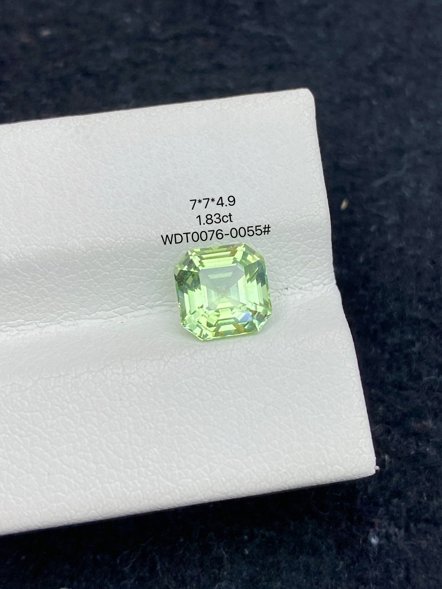 1.83CT NATURAL CONGO YELLOWISH GREEN COLOR TOURMALINE GEMSTONE STONE