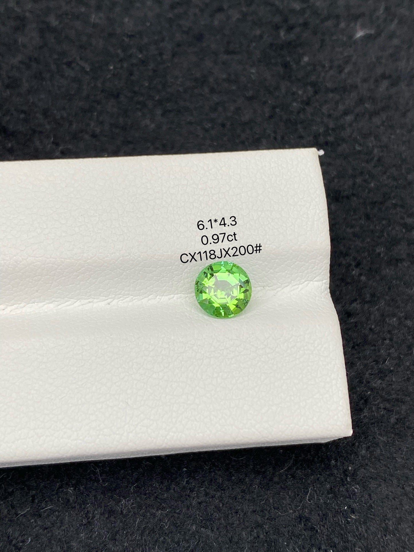 0.97 CT NATURAL AFGHANISTAN YELLOWISH GREEN TOURMALINE STONE