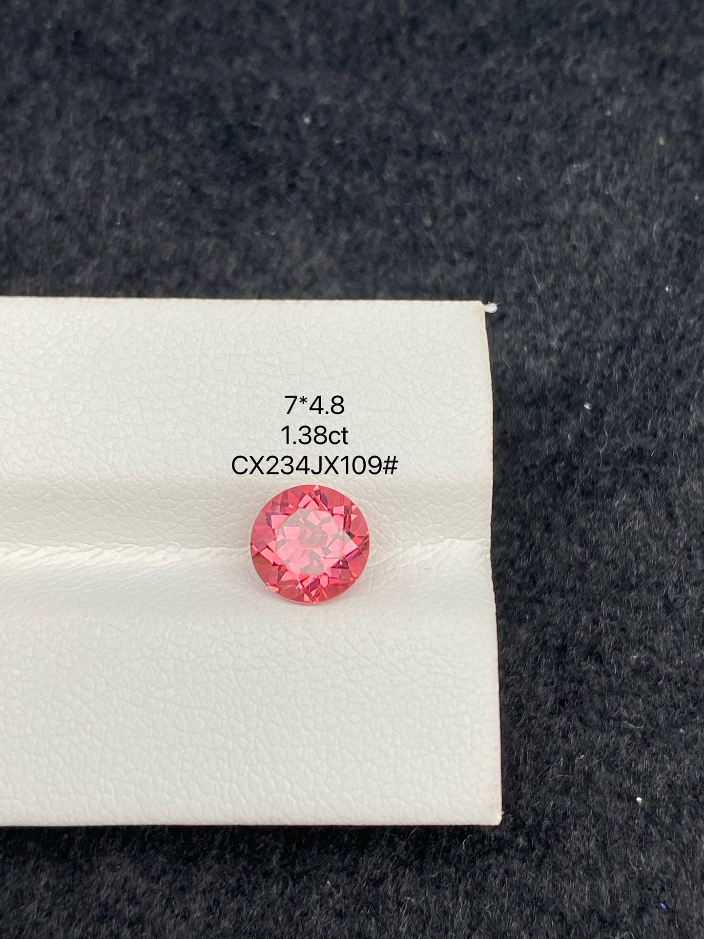 1.38 CT NATURAL AFGHANISTAN PINK ORANGE TOURMALINE STONE