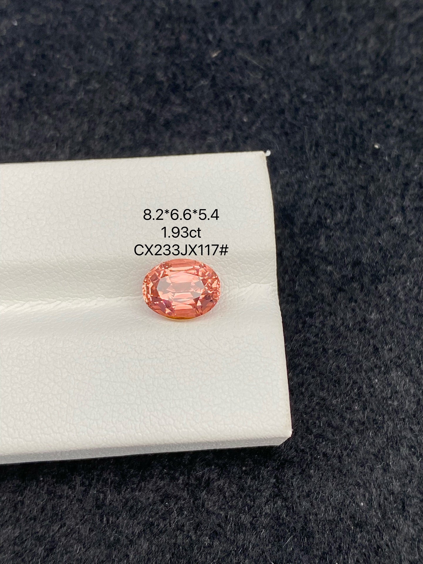 1.93 CT NATURAL CONGO PINK ORANGE TOURMALINE STONE