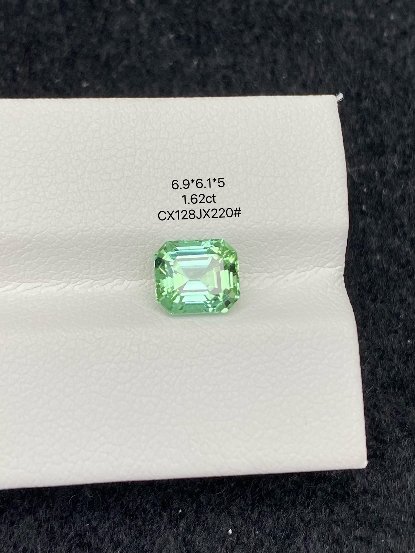 1.62 CT NATURAL AFGHANISTAN MINT GREEN TOURMALINE STONE