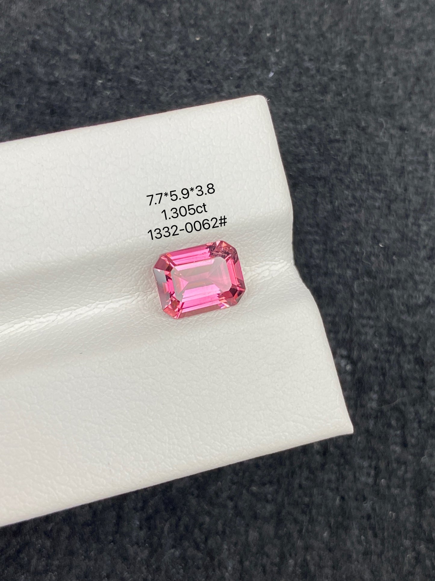 1.305CT NATURAL CONGO RED TOURMALINE STONE