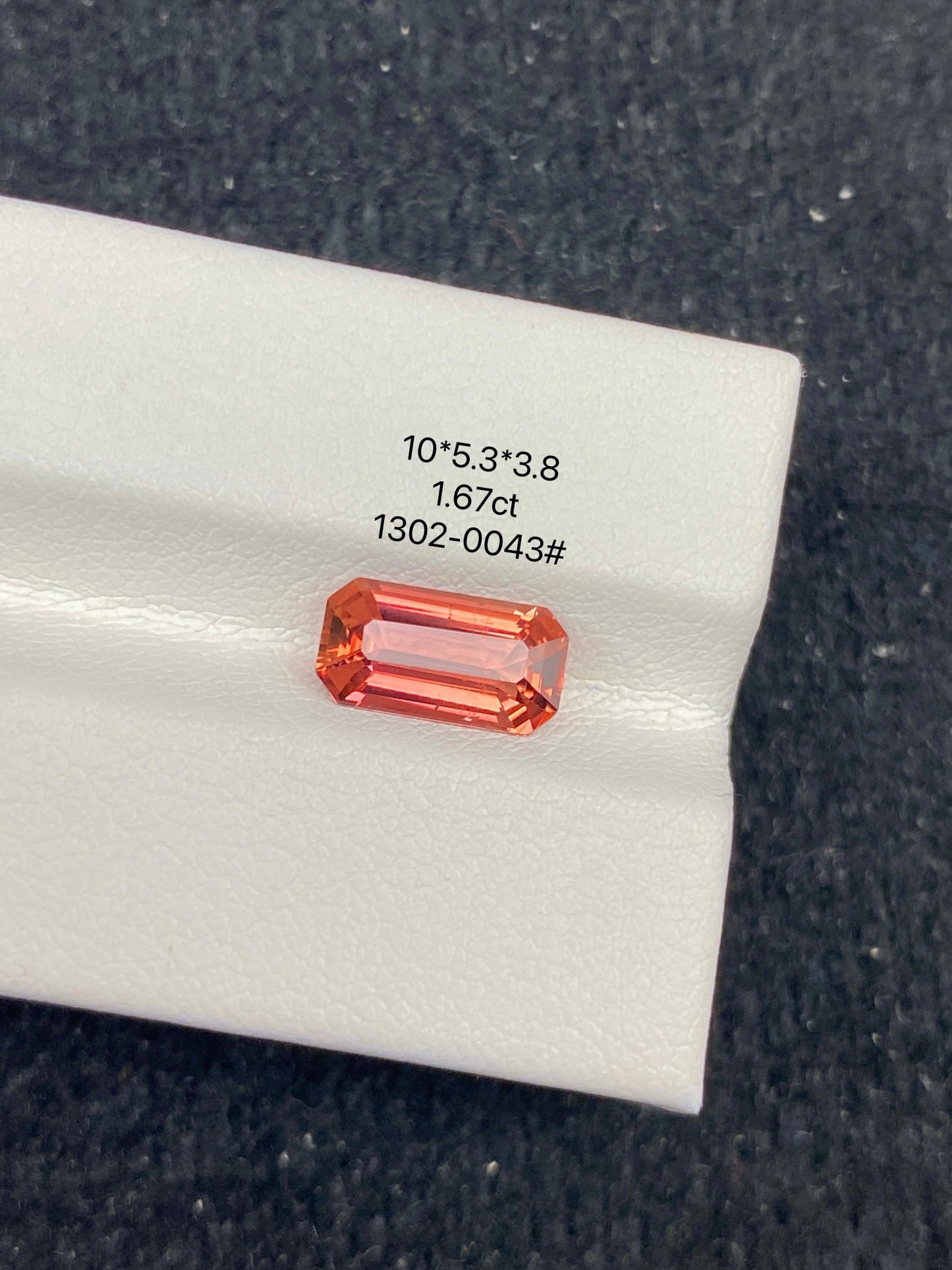 1.67CT NATURAL CONGO ORANGE TOURMALINE STONE