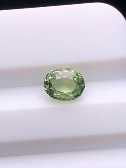 CERTIFIED SRILANK 0.81CT VIVI UNDHEATED Duck green sapphire