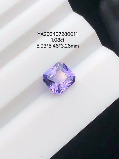 SRILANKA 1.08 CT PURPLE NATURAL HEATED SAPPHIRE LOOSE STONE