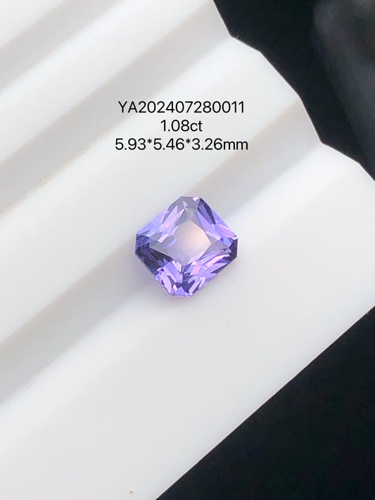 SRILANKA 1.08 CT PURPLE NATURAL HEATED SAPPHIRE LOOSE STONE