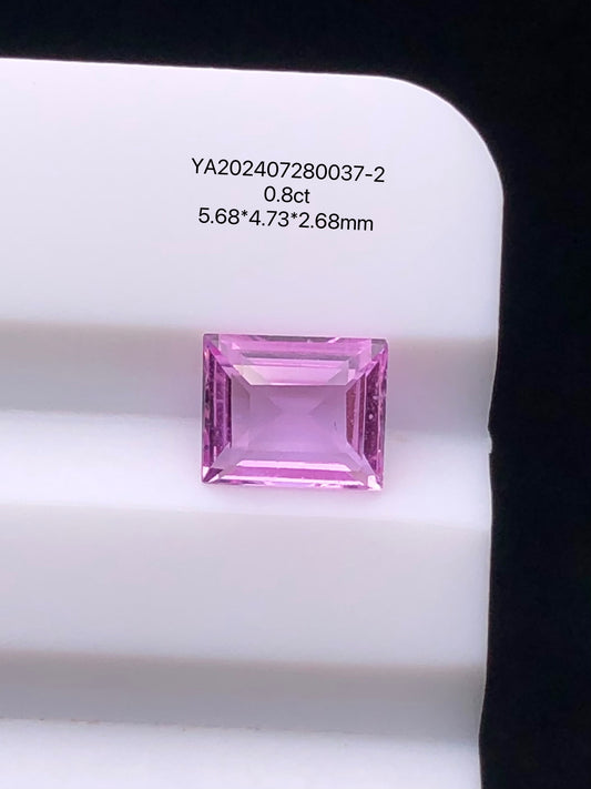 SRILANKA 0.80 CT LIGHT PINK NATURAL HEATED SAPPHIRE LOOSE STONE