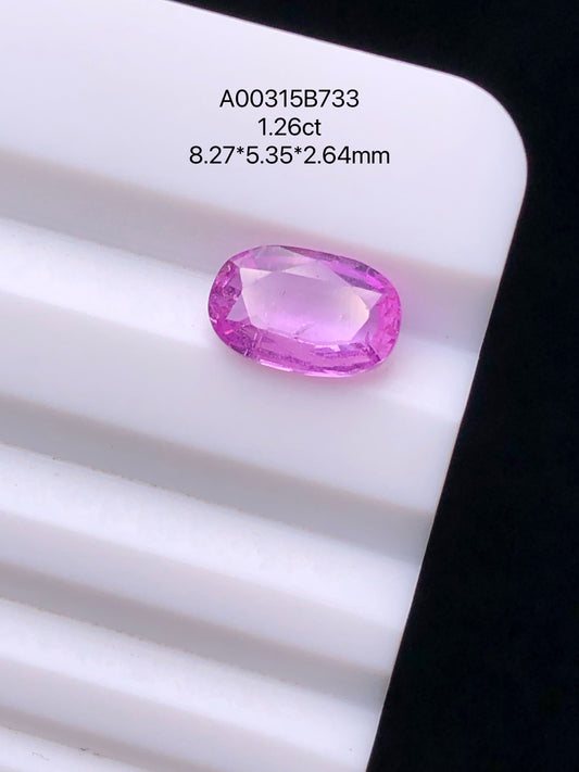SRILANKA 1.26 CT PINK NATURAL HEATED SAPPHIRE LOOSE STONE