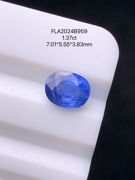 SRILANKA 1.37 CT NATURAL HEATED CORNFLOWER BLUE SAPPHIRE LOOSE STONE