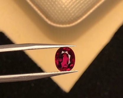 AIGS CERTIFIED 1.10 CT NATURAL RED RUBY LOOSE STONES