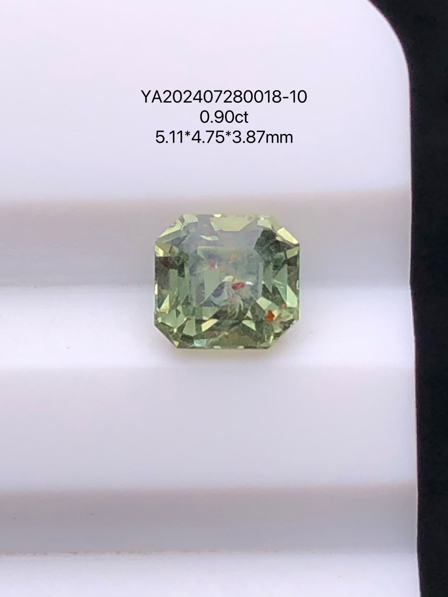 SRILANKA 0.90 CT GREEN NATURAL UNHEATED SAPPHIRE LOOSE STONE