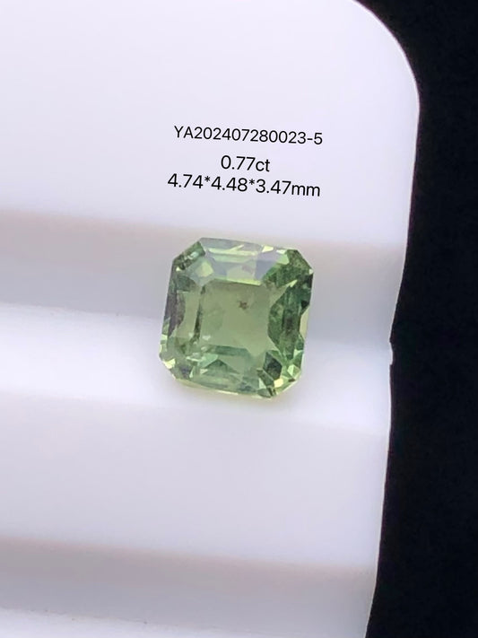 SRILANKA 0.77 CT GREEN NATURAL UNHEATED SAPPHIRE LOOSE STONE