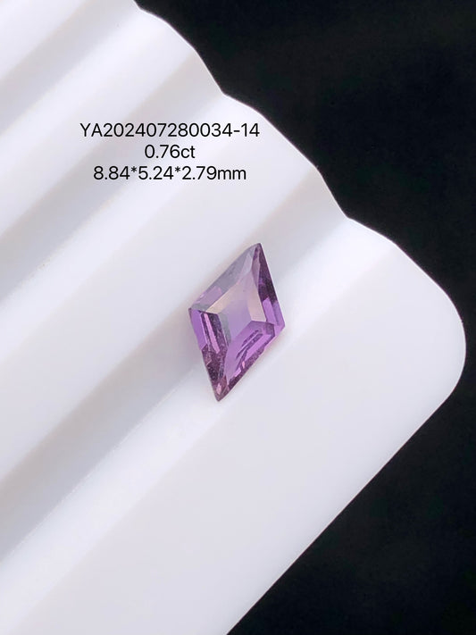 SRILANKA 0.76 CT PURPLE NATURAL HEATED SAPPHIRE LOOSE STONE