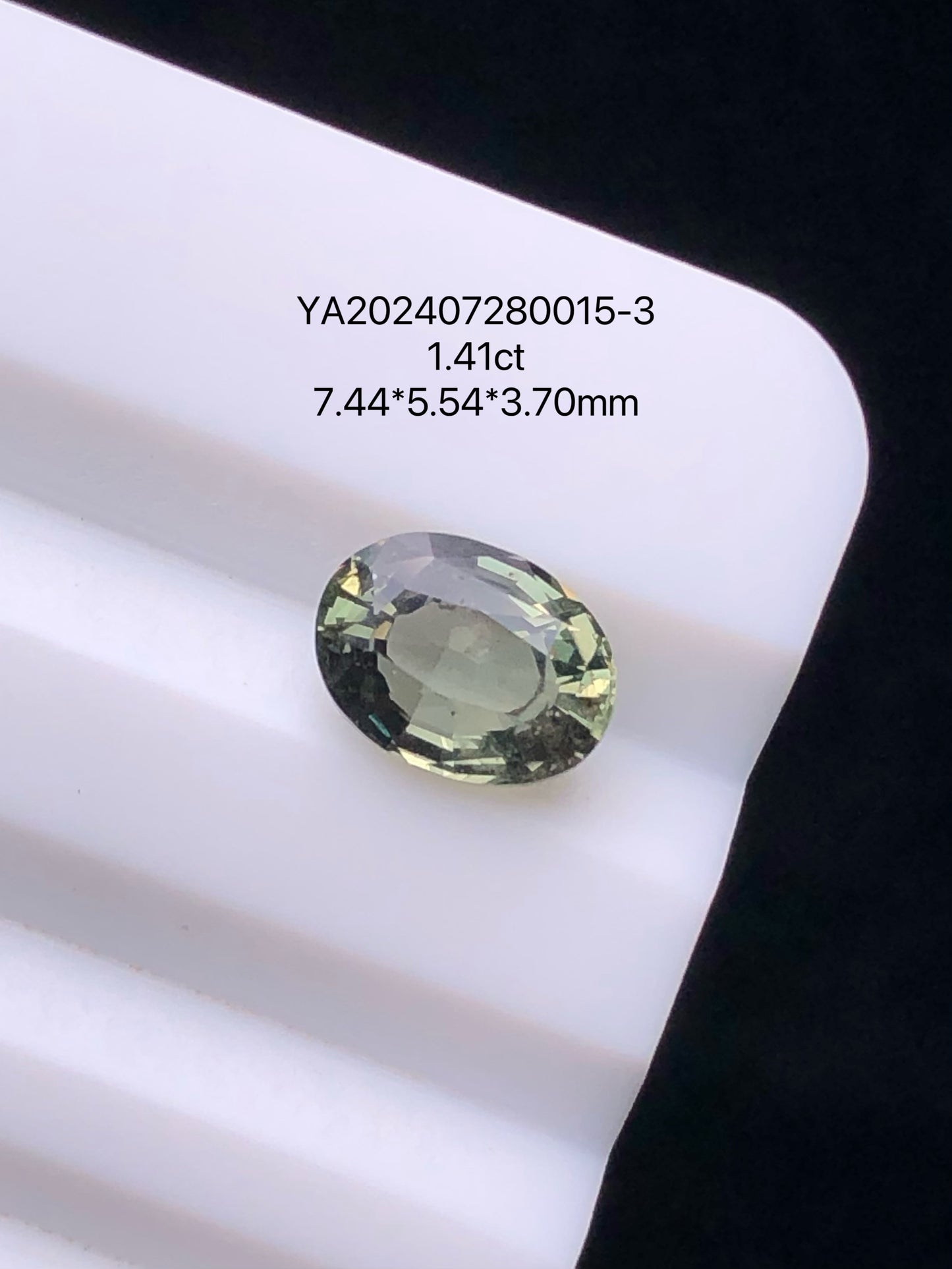 SRILANKA 1.41 CT GREEN NATURAL UNHEATED SAPPHIRE LOOSE STONE