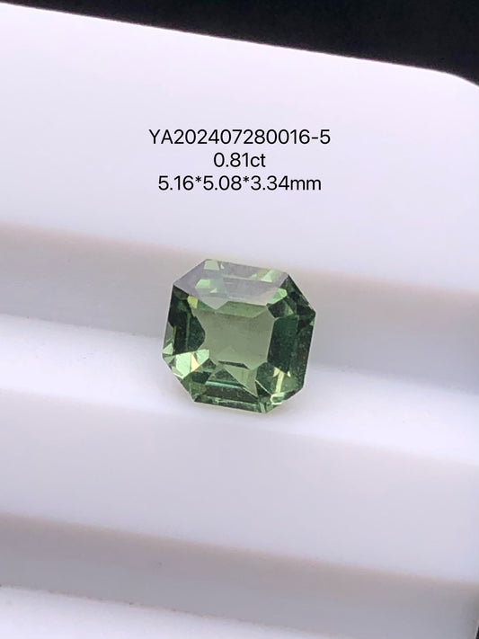 SRILANKA 0.81 CT GREEN NATURAL UNHEATED SAPPHIRE LOOSE STONE