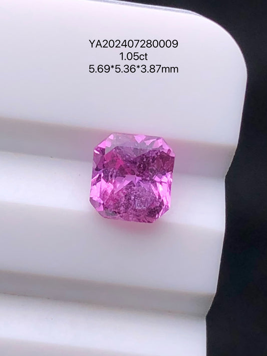 SRILANKA 1.05 CT PINK NATURAL HEATED SAPPHIRE LOOSE STONE