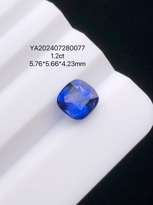 SRILANKA 1.20 CT ROYAL BLUE NATURAL HEATED SAPPHIER LOOSE STONE