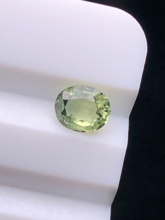 CERTIFIED SRILANK 0.73CT VIVI UNDHEATED Duck green sapphire