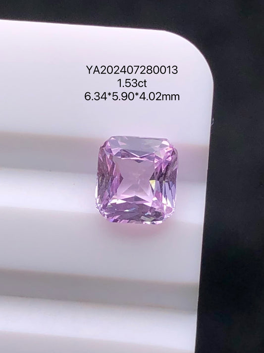 SRILANKA 1.53 CT LIGHT PINK NATURAL HEATED SAPPHIRE LOOSE STONE