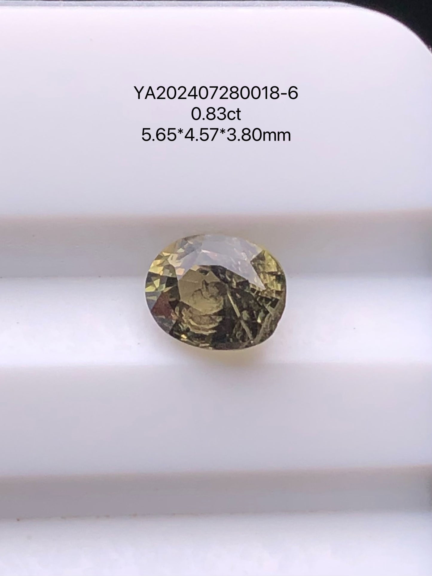 SRILANKA 0.83 CT GREEN NATURAL UNHEATED SAPPHIRE LOOSE STONE