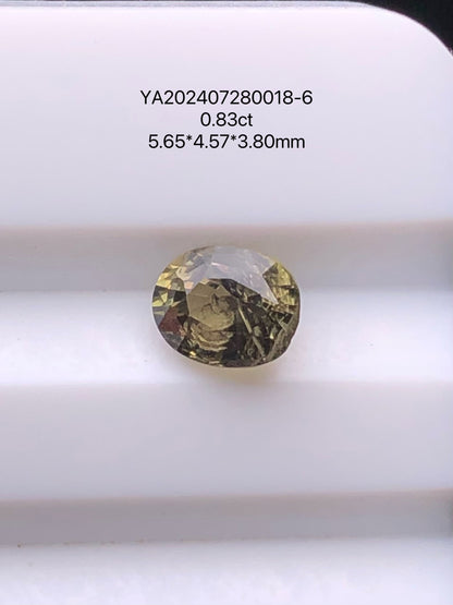 SRILANKA 0.83 CT GREEN NATURAL UNHEATED SAPPHIRE LOOSE STONE