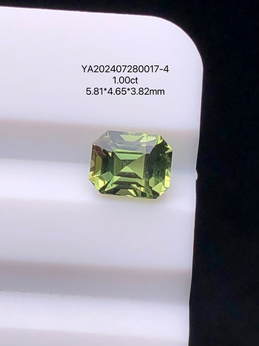 SRILANKA 1.0 CT GREEN NATURAL UNHEATED SAPPHIRE LOOSE STONE