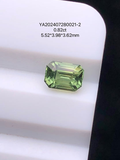 SRILANKA 0.82 CT GREEN NATURAL UNHEATED SAPPHIRE LOOSE STONE