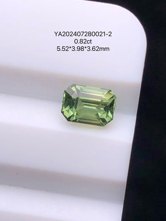 SRILANKA 0.82 CT GREEN NATURAL UNHEATED SAPPHIRE LOOSE STONE
