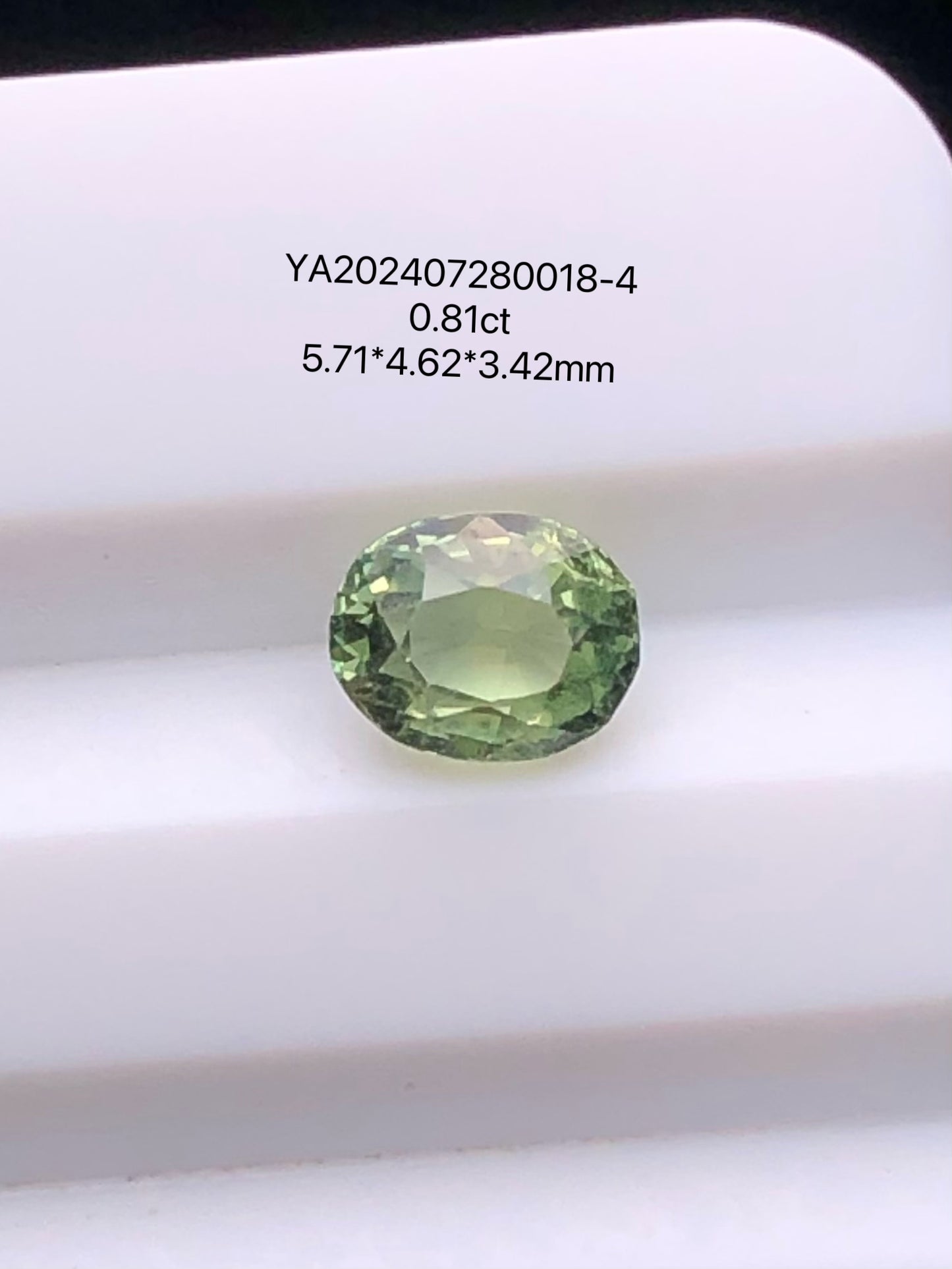 SRILANKA 0.81 CT GREEN NATURAL UNHEATED SAPPHIRE LOOSE STONE
