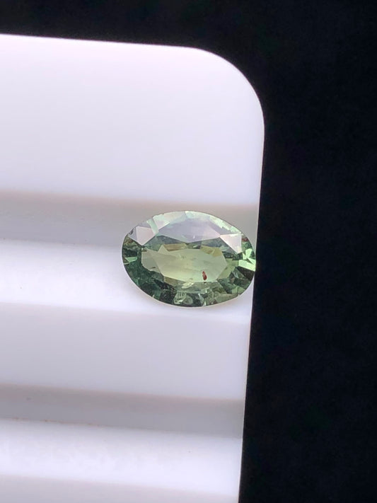 CERTIFIED SRILANK 0.76CT VIVI UNDHEATED Duck green sapphire