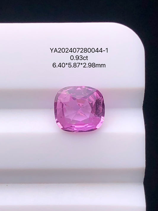 SRILANKA 0.93 CT LIGHT PINK NATURAL HEATED SAPPHIRE LOOSE STONE