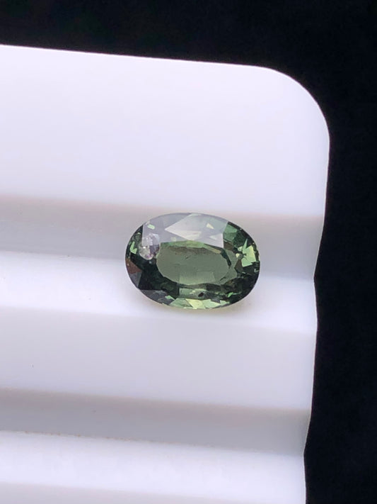 CERTIFIED SRILANK 1.27CT VIVI UNDHEATED Duck green sapphire