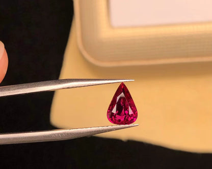 GRC CERTIFIED 1.03 CT NATURAL RED RUBY LOOSE STONES
