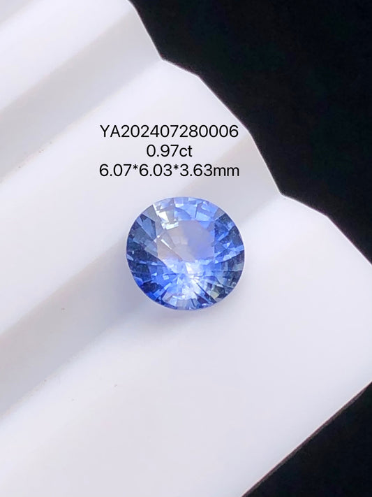 SRILANKA 0.97 CT NATURAL HEATED CORNFLOWER BLUE SAPPHIRE LOOSE STONE