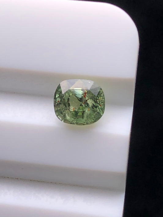 CERTIFIED SRILANK 0.93CT VIVI UNDHEATED Duck green sapphire