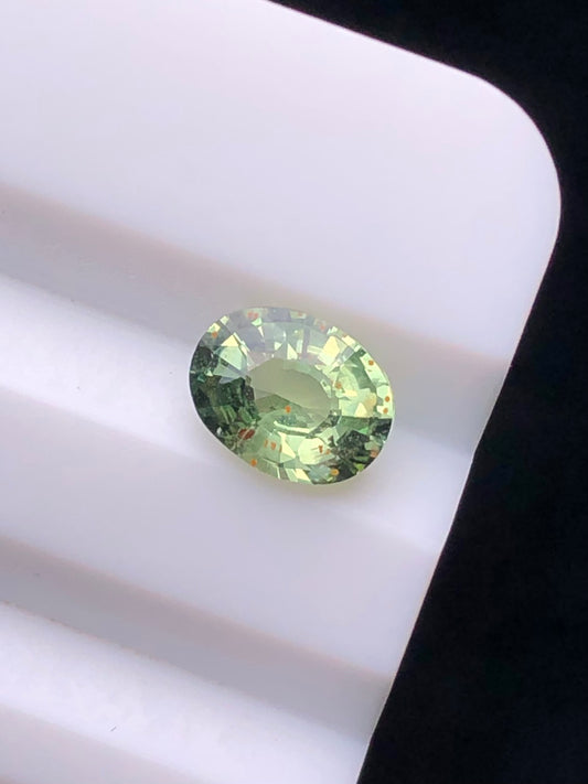 CERTIFIED SRILANK 0.88CT VIVI UNDHEATED Duck green sapphire