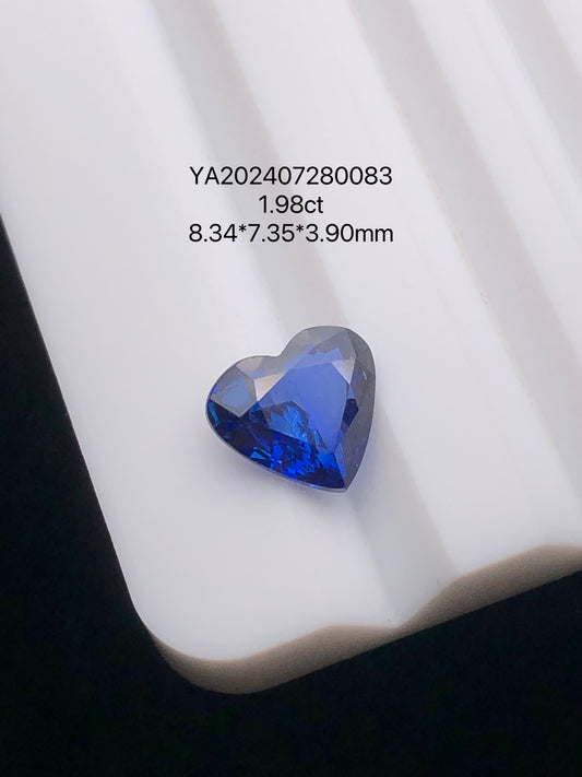 SRILANKA 1.98 CT ROYAL BLUE NATURAL HEATED SAPPHIER LOOSE STONE