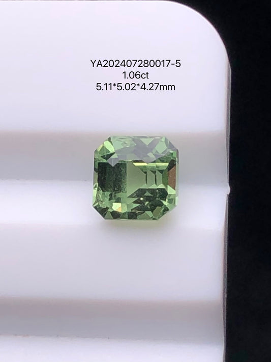 SRILANKA 1.06 CT GREEN NATURAL UNHEATED SAPPHIRE LOOSE STONE