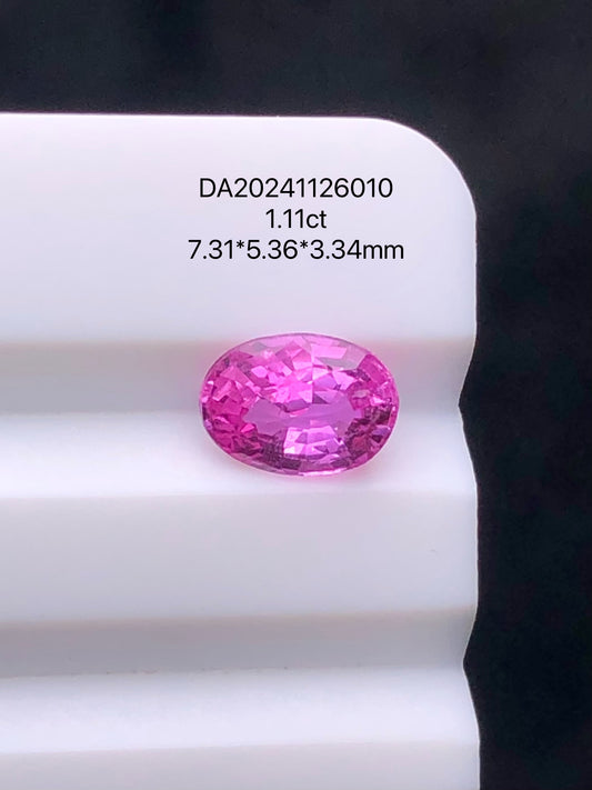SRILANKA 1.11 CT PINK NATURAL HEATED SAPPHIRE LOOSE STONE