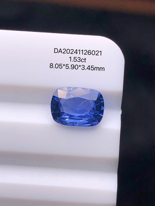 SRILANKA 1.53 CT NATURAL HEATED CORNFLOWER BLUE SAPPHIRE LOOSE STONE