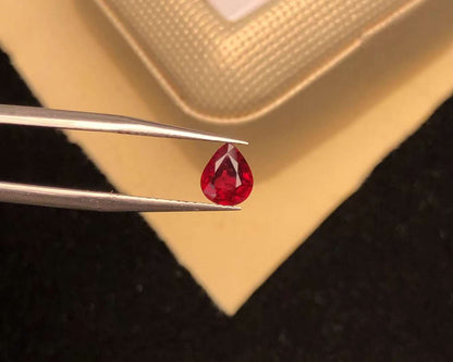 AIGS CERTIFIED 1.01 CT NATURAL RED RUBY LOOSE STONES