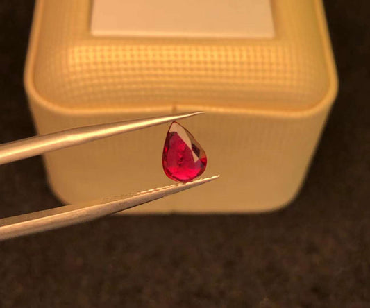 GRC CERTIFIED 1.00 CT NATURAL RED RUBY LOOSE STONES