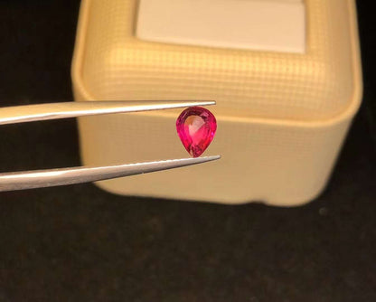 GRC CERTIFIED 1.00 CT NATURAL RED RUBY LOOSE STONES