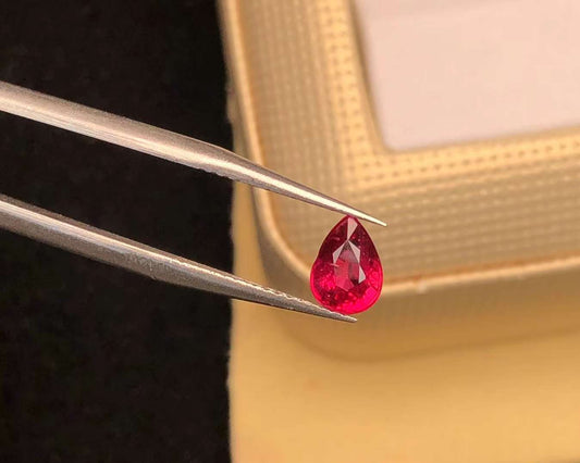 GRC CERTIFIED 1.03 CT NATURAL RED RUBY LOOSE STONES