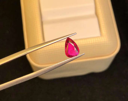 GRC CERTIFIED 1.01 CT NATURAL RED RUBY LOOSE STONES