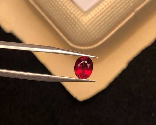 AIGS CERTIFIED 1.02 CT NATURAL RED RUBY LOOSE STONES